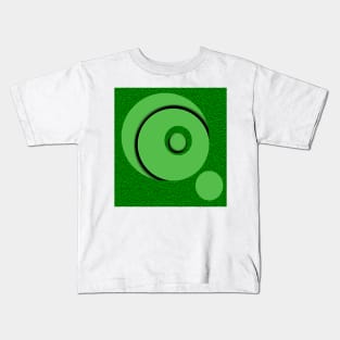 Green world with circles that frame life Kids T-Shirt